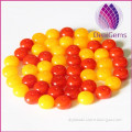 orange and yellow imitation beeswax Spacer beads loose bead 50pcs/bag
